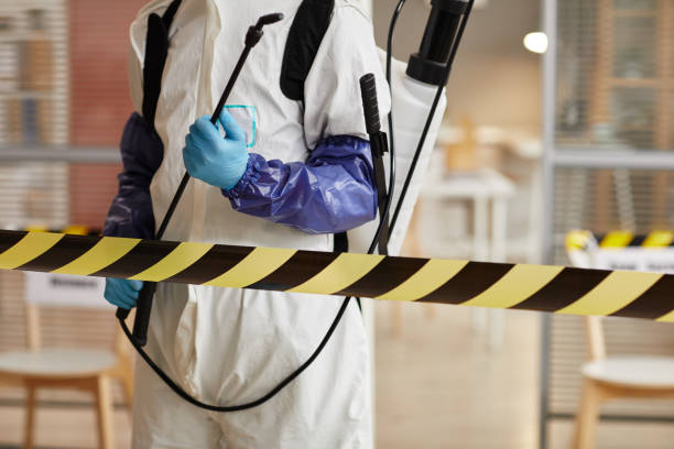 Professional Sewage Cleanup technician working in Burchard, NE